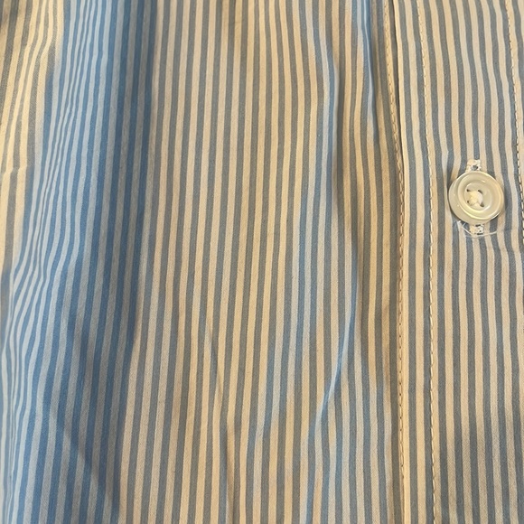 NWT Boys Size 6 Rumi + Ryder Blue and white Long Sleeve Button Down - Picture 2 of 4